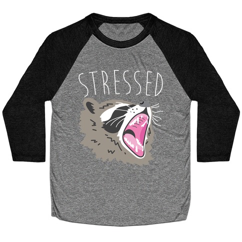 Stressed Raccoon Baseball Tee