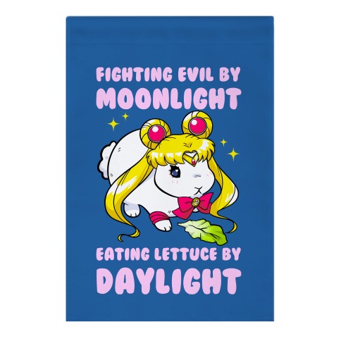 Fighting Evil By Moonlight Eating Lettuce By Daylight Garden Flag
