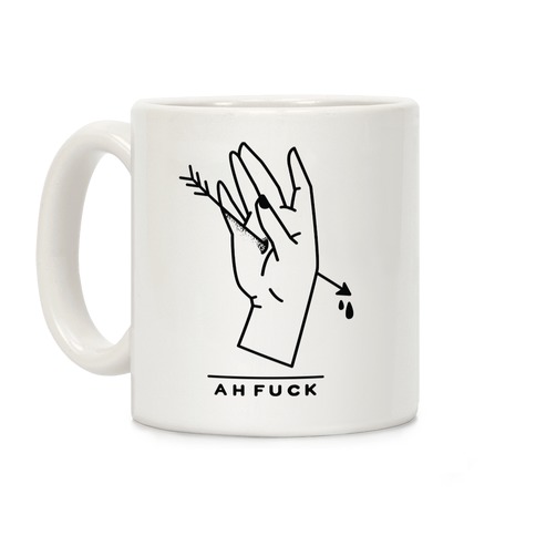 Ah F*** Hand Shot With Arrow Coffee Mug