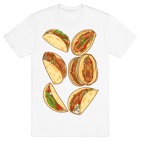 Taco Vulvas Pattern  T-Shirt
