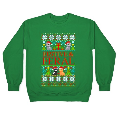 Festive and Feral Sweater Pattern Pullover