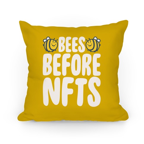 Bees Before NFTS Pillow
