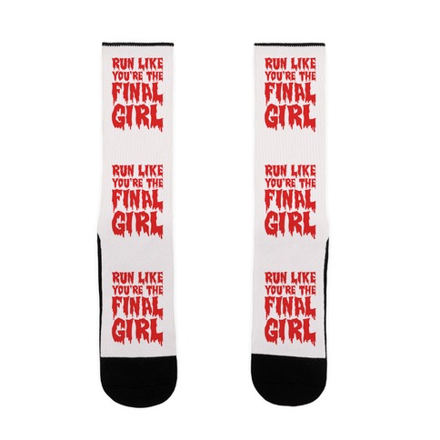 Run Like You're The Final Girl Sock