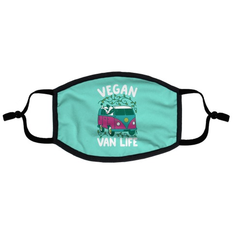 Vegan Van Life Flat Face Mask