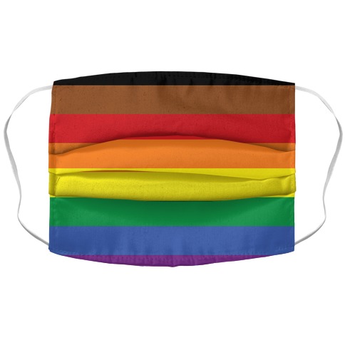 Gay Pride Flag  Accordion Face Mask