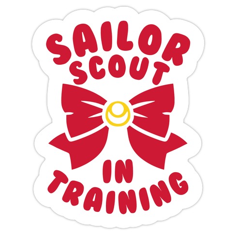 Sailor Scout In Training Die Cut Sticker