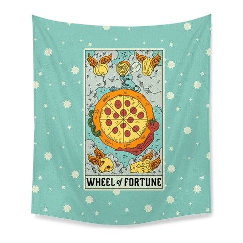 Wheel Of Fortune Pizza Tapestry