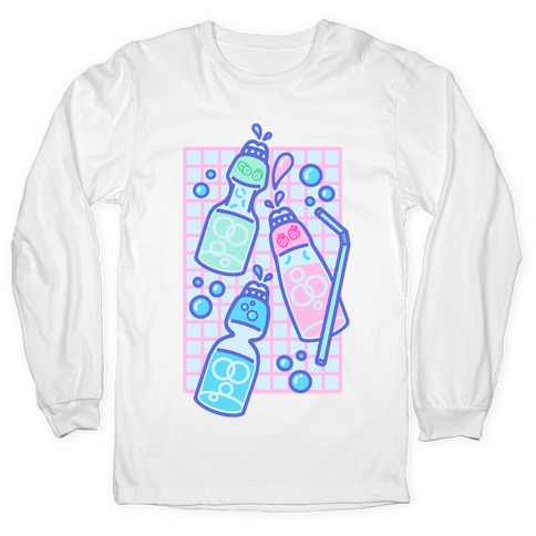 NSFW Pastel Penis Soda Bottles Long Sleeve T-Shirt