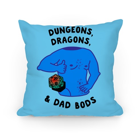Dungeons, Dragons, & Dad Bods Pillow