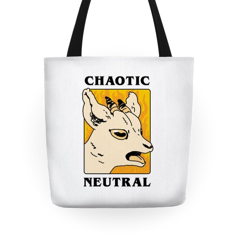 Chaotic Neutral Goat Tote