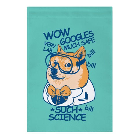 Science Doge Garden Flag