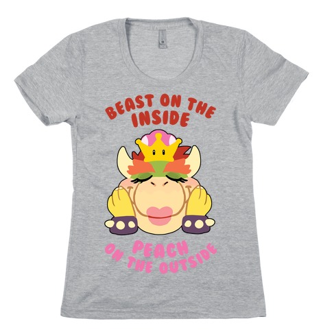 Beast On The Inside, Peach On The Outside Womens T-Shirt