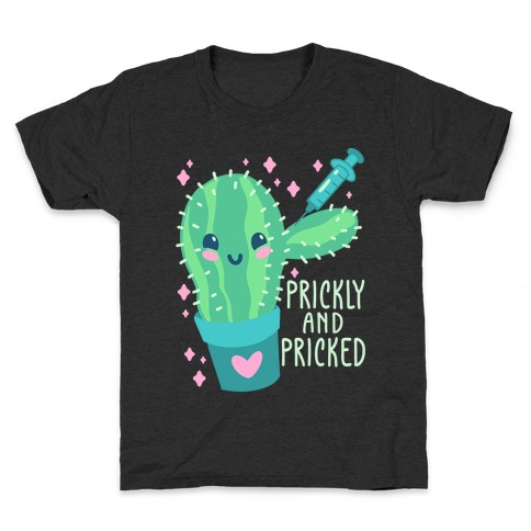 Prickly And Pricked Cactus Kids T-Shirt