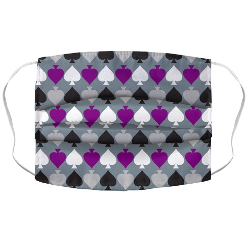 Ace Pride Pattern  Accordion Face Mask