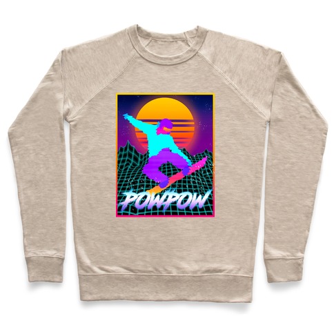 POWPOW Synthwave Snowboarder Pullover