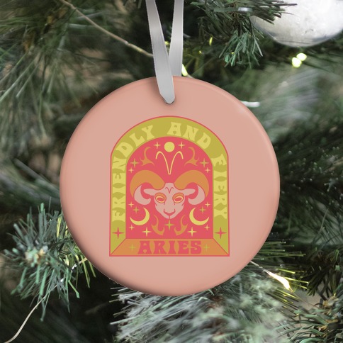 Friendly And Fiery Aries Ornament