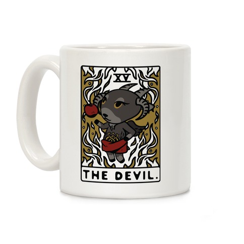 The Devil Tarot Card Animal Crossing Parody Coffee Mug