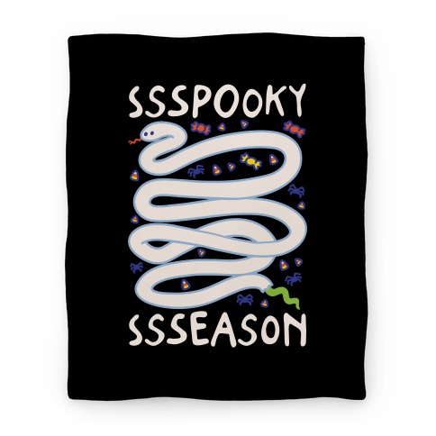Ssspooky Ssseason Snake  Blanket