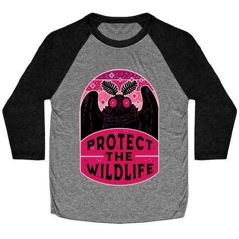 Protect the Wildlife (Mothman) Baseball Tee