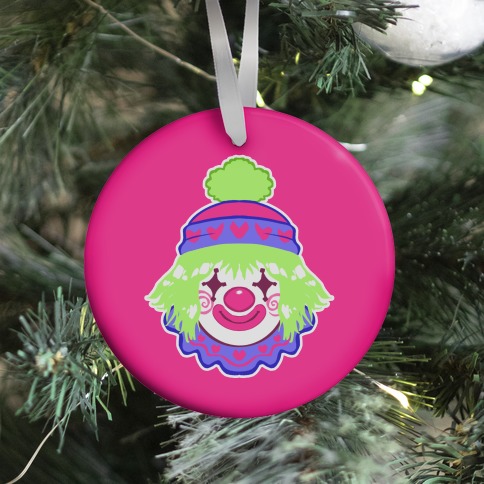 Clown Baby Green Ornament