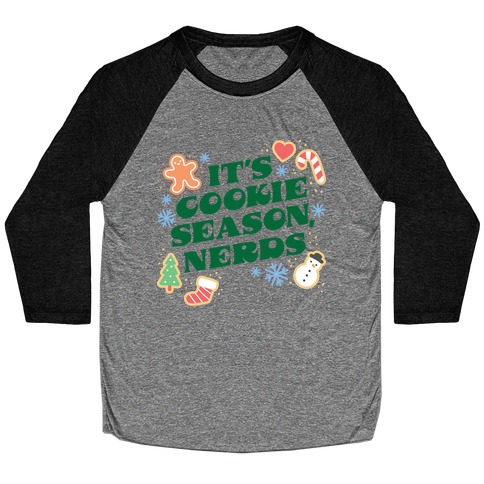 It's Cookie Season, Nerds Christmas Baseball Tee