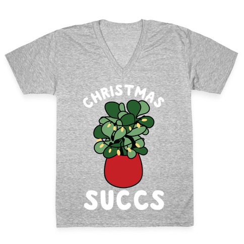 Christmas Succs V-Neck Tee Shirt