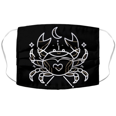 Astrology Cancer Crab Accordion Face Mask