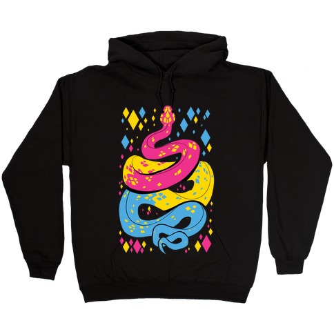 Pride Snakes: Pansexual Hooded Sweatshirt