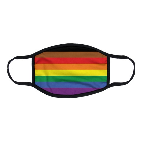 Gay Pride Flag  Flat Face Mask