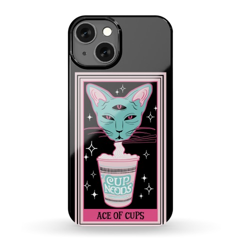 Creepy Cute Tarots: Ace of Cups (black) Phone Case