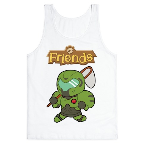 Best Friends Doomguy and Isabelle Tank Top