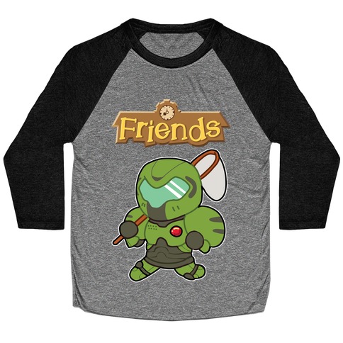 Best Friends Doomguy and Isabelle Baseball Tee