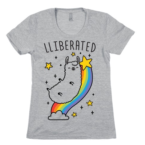 Liberated Llama Womens T-Shirt
