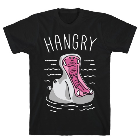 Hangry Hippo (White) T-Shirt