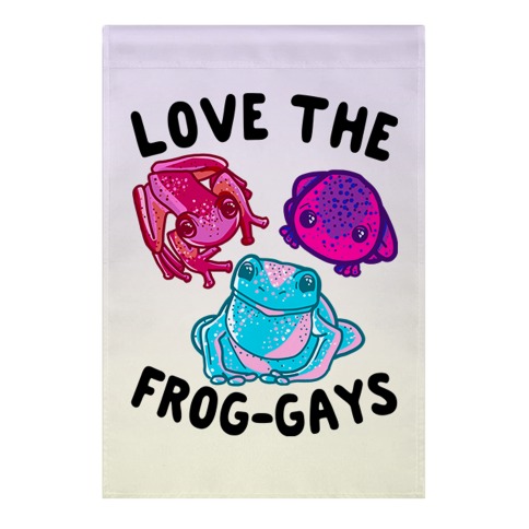 Love the Frog-Gays Garden Flag