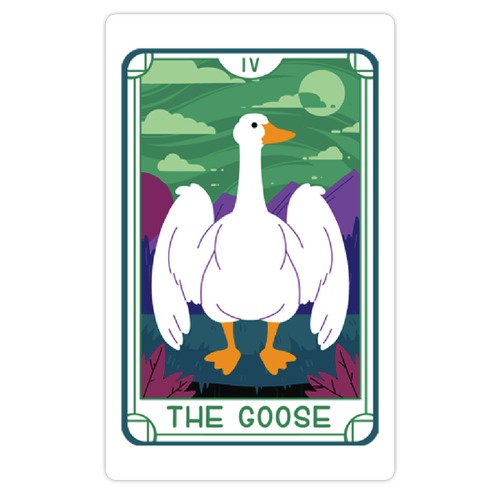 The Goose Tarot Die Cut Sticker