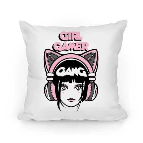 Girl Gamer Gang Pillow