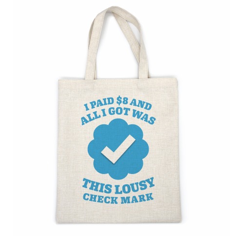I Paid $8 and All I Got Was This Lousy Checkmark Casual Tote