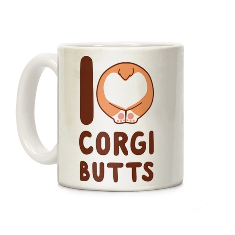I Heart Corgi Butts Coffee Mug