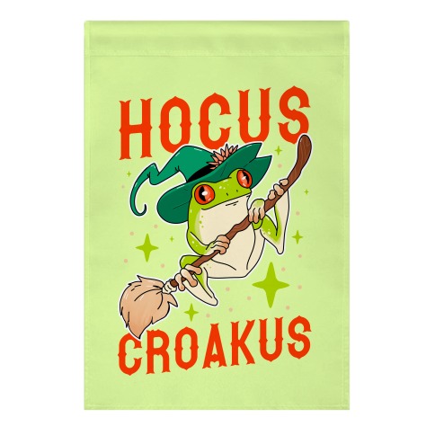 Hocus Croakus Garden Flag