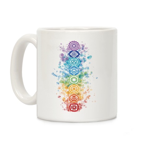 Watercolor Chakra Symbols Coffee Mug