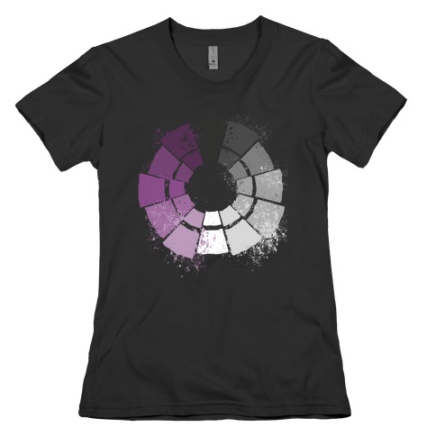 Ace Pride Color Wheel Womens T-Shirt