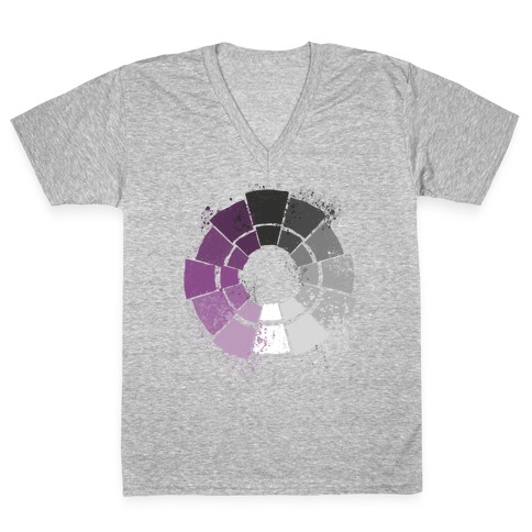 Ace Pride Color Wheel V-Neck Tee Shirt