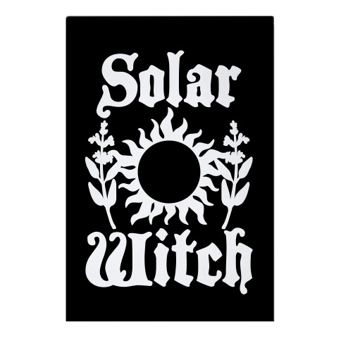 Solar Witch Garden Flag