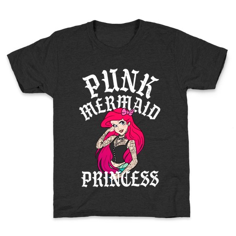 Punk Mermaid Princess Kids T-Shirt