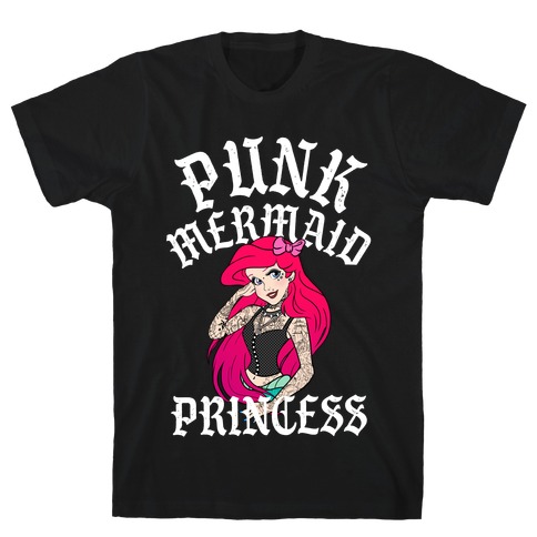 Punk Mermaid Princess T-Shirt