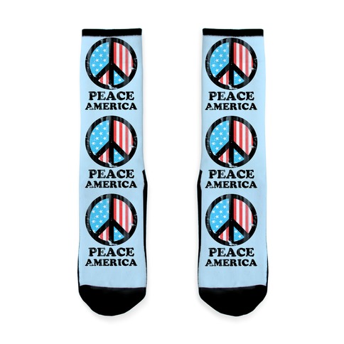 Peace America Sock