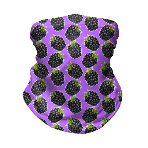 Blackberry Pattern Purple Neck Gaiter