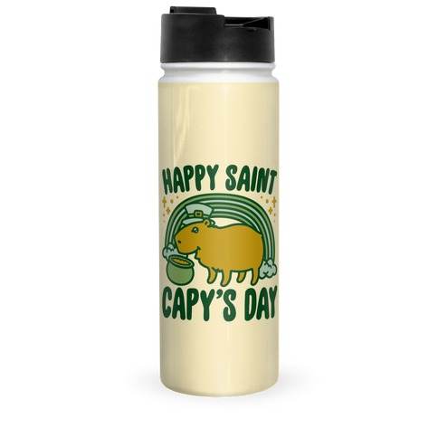 Happy Saint Capy's Day Travel Mug