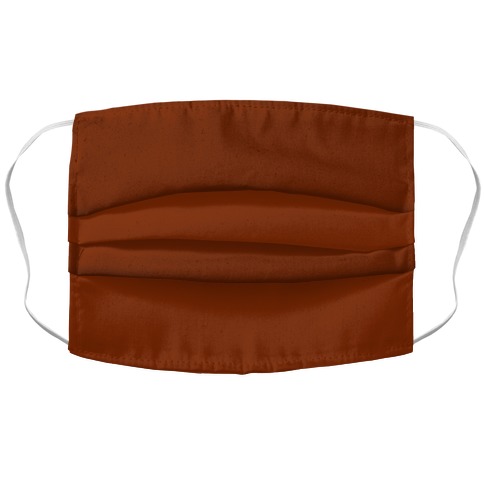 Burnt Sienna Accordion Face Mask